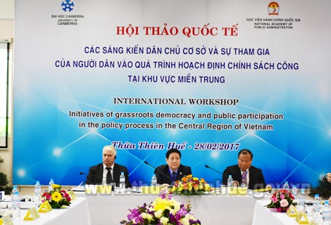 Hội thảo về tăng cường sự tham gia của người dân vào hoạch định chính sách công tại miền Trung - ảnh 1